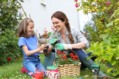 Garden maintenance in Barkingside with tidy lawn and hedges