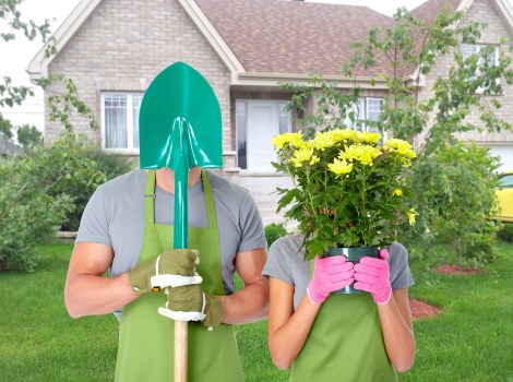 Reporting an issue with a landscaping job